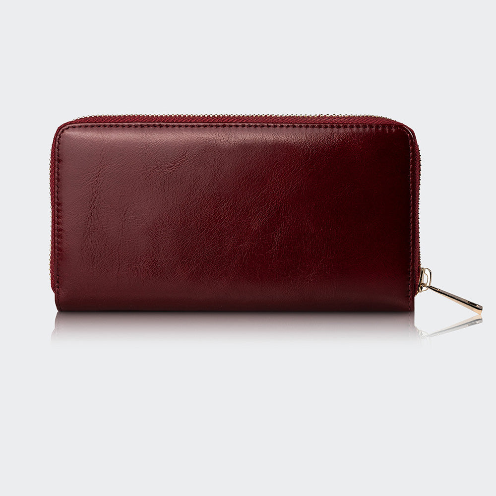 Mapi 5111 Women Large Leather Wallet With Dual Compartments