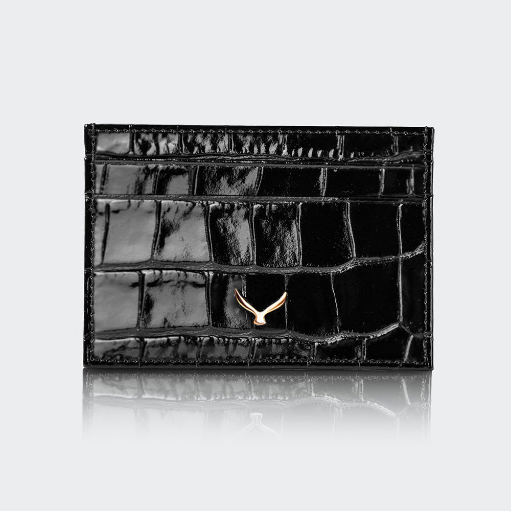 Mapi 5503 Women Leather Card Holder Black Nickel