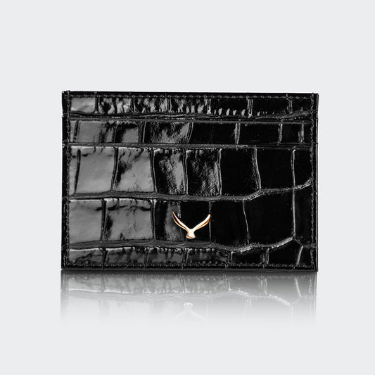 Mapi 5503 Women Leather Card Holder Black Nickel