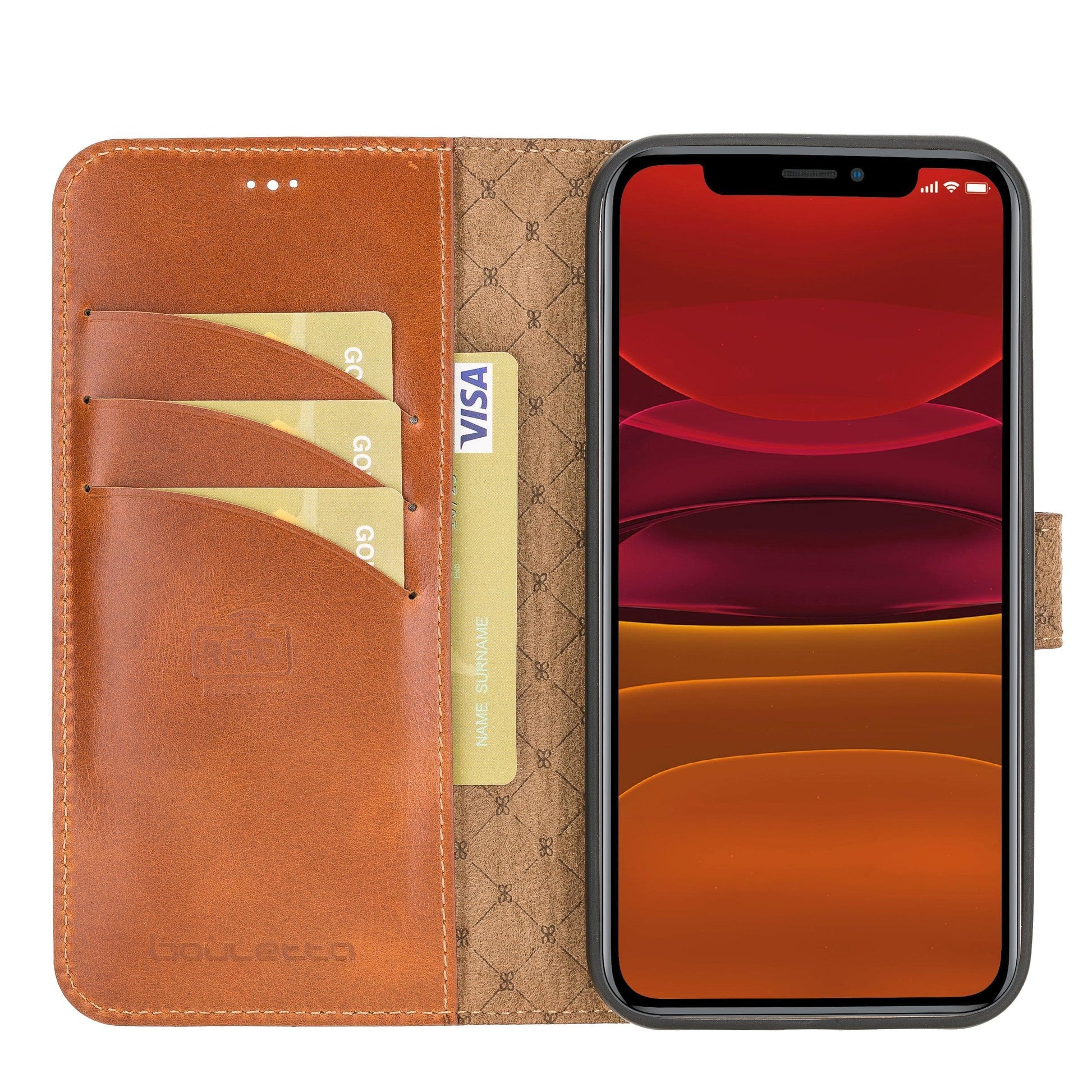 Bouletta Magic iPhone 12 Series Detachable Leather Wallet Case - MW