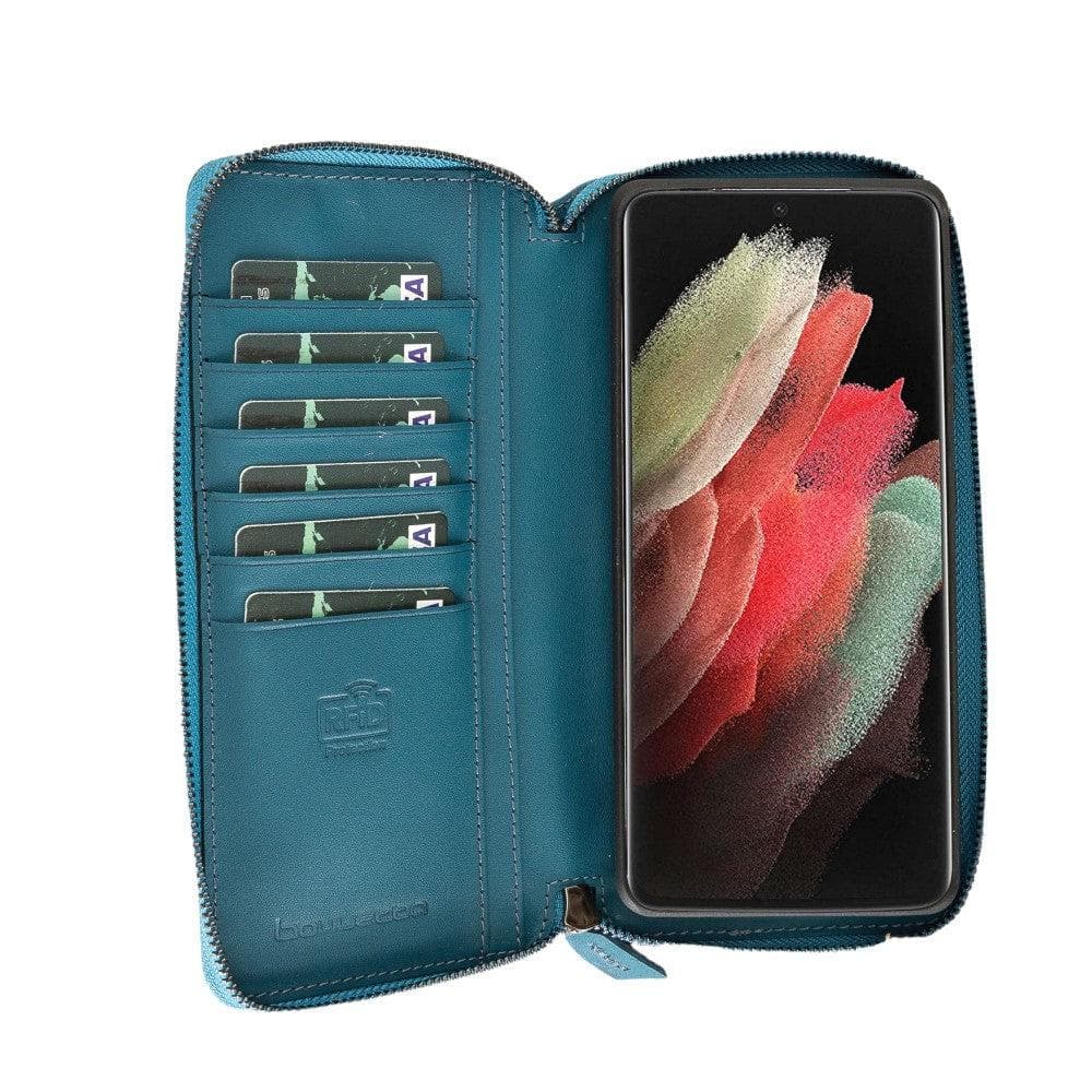 Bouletta Pouch Magic Wallet Samsung Galaxy S21 Series Detachable and Zipper Leather Wallet Case - PMW