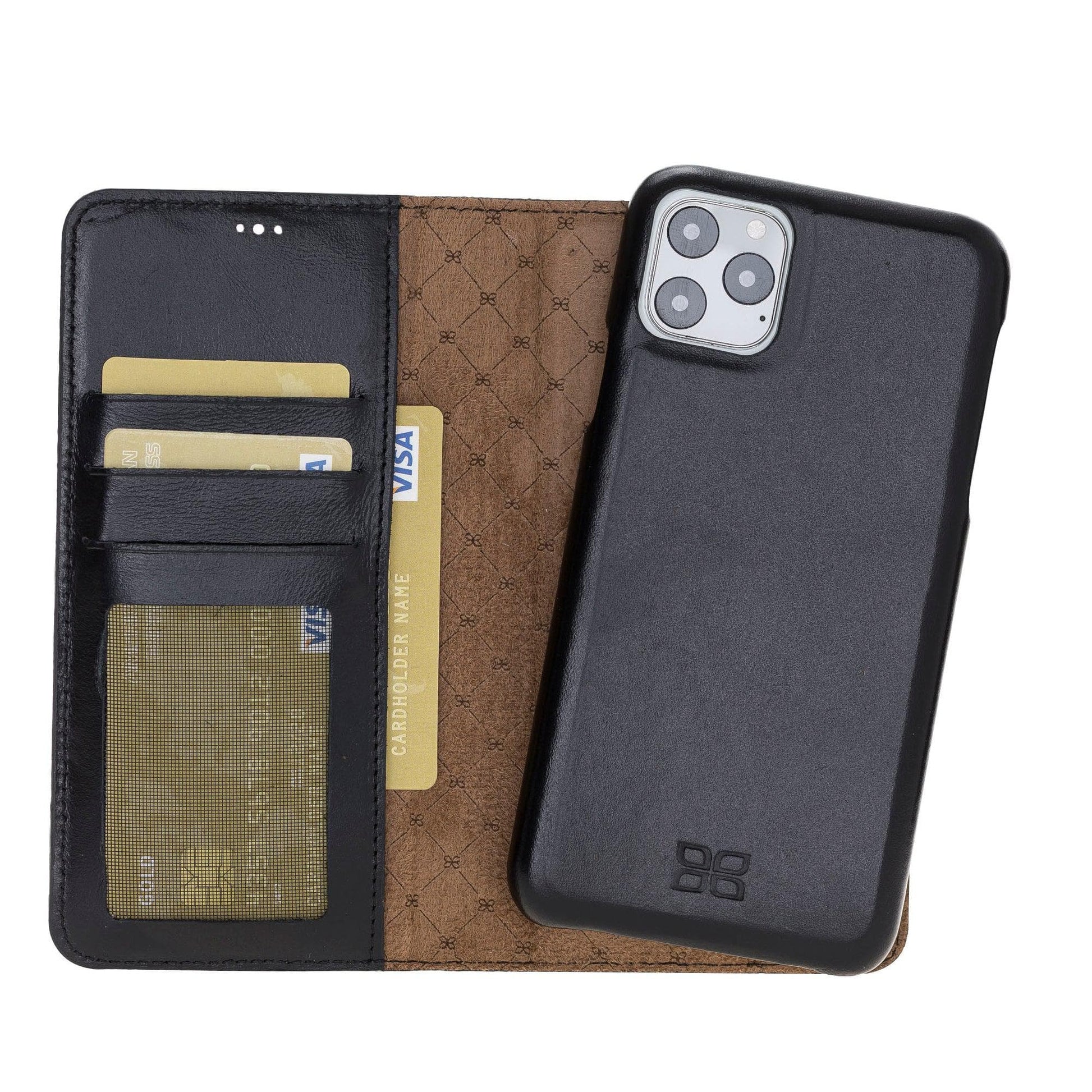 Bouletta F360 Magic Leather iPhone 11 Pro Max Detachable Wallet Case Black