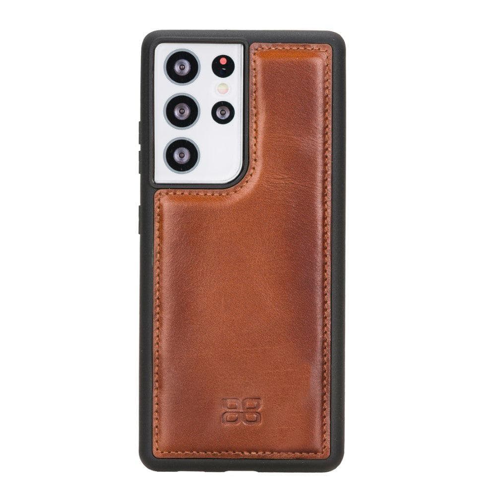 Bouletta Flex Cover Leather Case for Samsung Galaxy S21 Ultra Tan