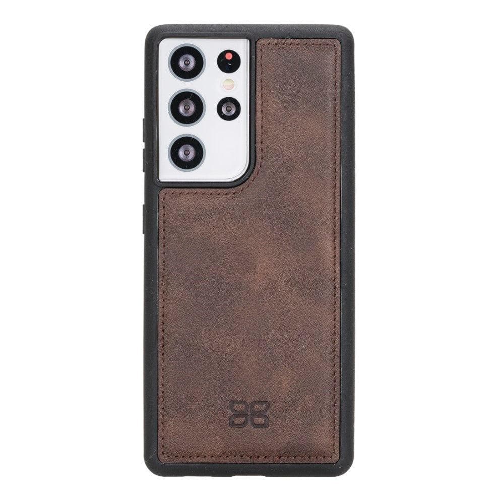 Bouletta Flex Cover Leather Case for Samsung Galaxy S21 Ultra Brown