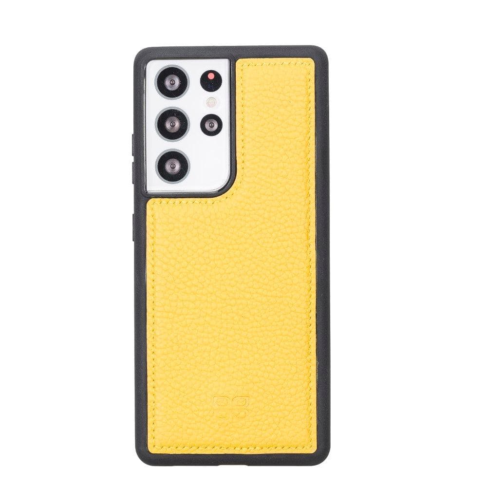 Bouletta Flex Cover Leather Case for Samsung Galaxy S21 Ultra Yellow