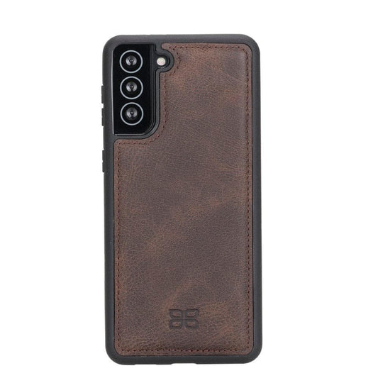 Bouletta Flex Cover Genuine Leather Case for Samsung Galaxy S21 Plus Brown