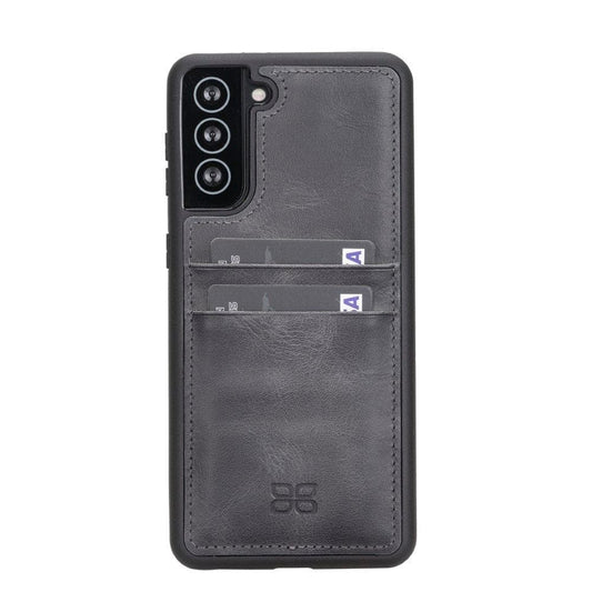 Bouletta Flex Cover Genuine Leather Case for Samsung Galaxy S21 Plus Gray