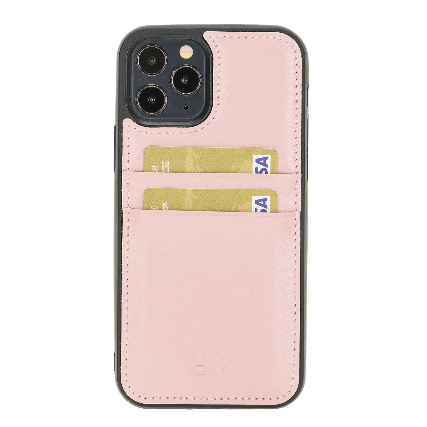 Bouletta Flex Cover Leather iPhone 12 Pro Max Case with Card Holder Pink