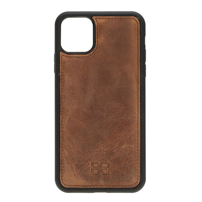 Bouletta Flex Cover Leather iPhone 11 Pro Max Case Saddle Brown