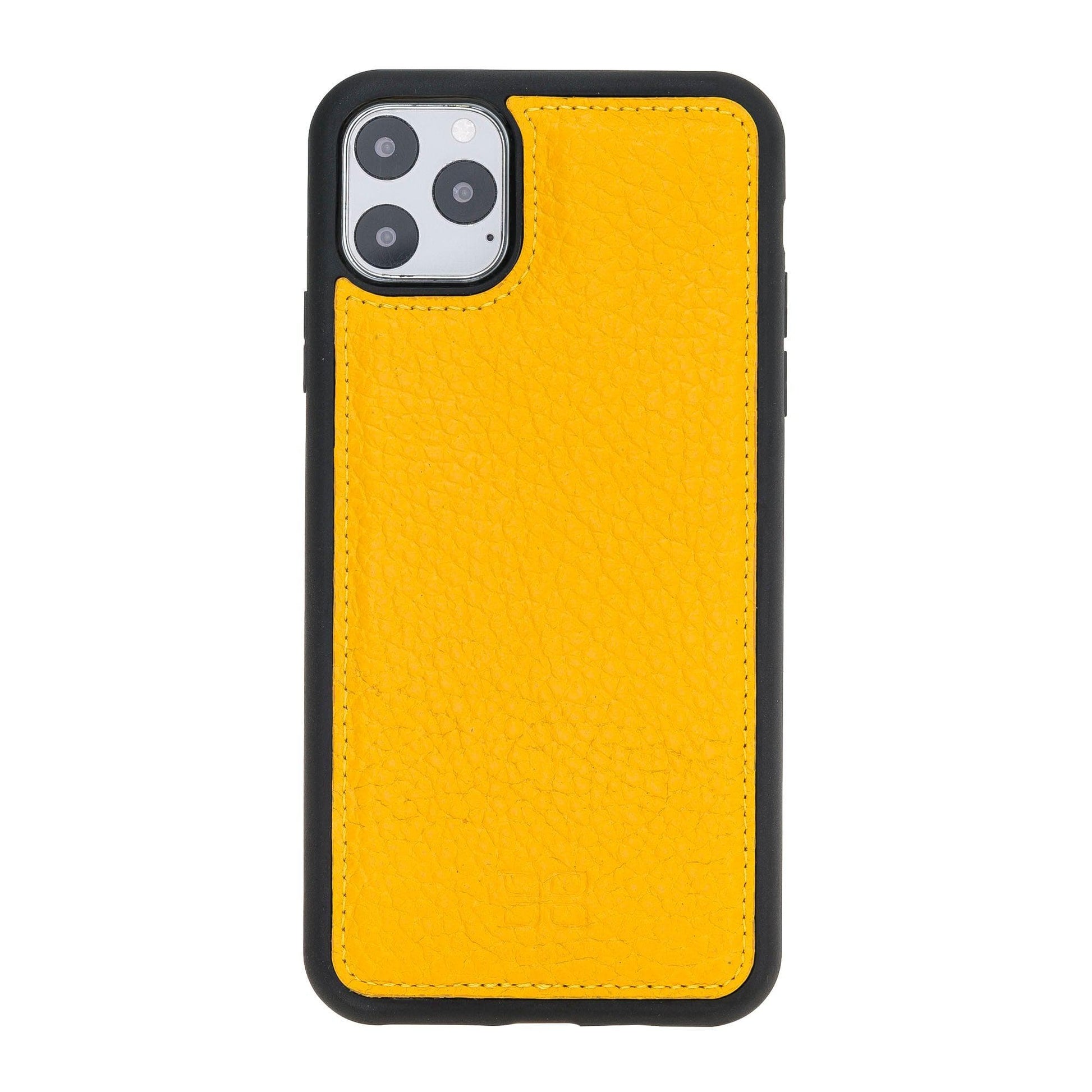 Bouletta Flex Cover Leather iPhone 11 Pro Max Case Yellow