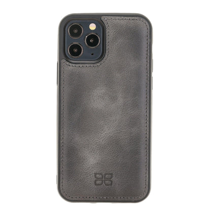 Bouletta Flex Cover Leather iPhone 12 Pro Max Case Gray