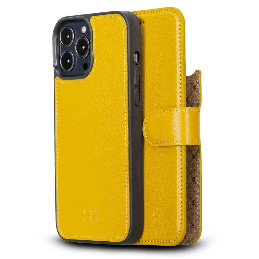 Bouletta Magic iPhone 13 Series Detachable Colorful Leather Wallet Case - MW Goldenrod