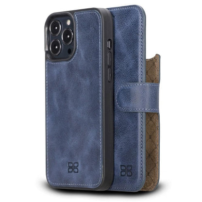 Bouletta Magic iPhone 13 Series Detachable Colorful Leather Wallet Case - MW Dark Blue