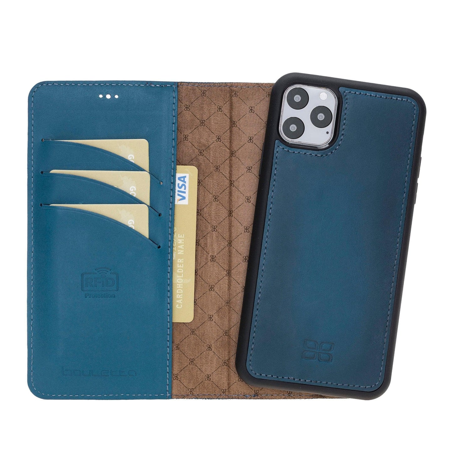 Bouletta Magic iPhone 11 Series Detachable Leather Wallet Case - MW I Phone 11 Pro Max Blue