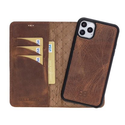 Bouletta Magic iPhone 11 Series Detachable Leather Wallet Case - MW I Phone 11 Pro Max Saddle Brown