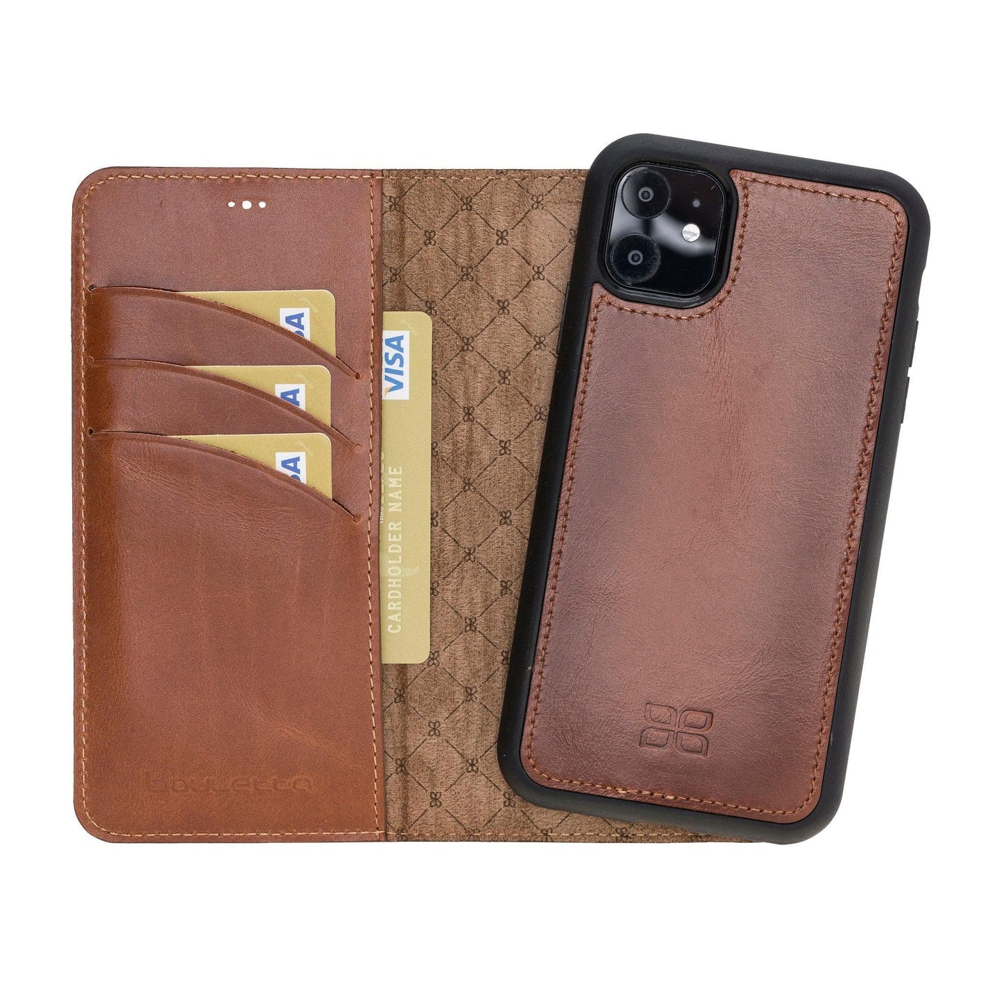 Bouletta Magic iPhone 11 Series Detachable Leather Wallet Case - MW I Phone 11 Tan