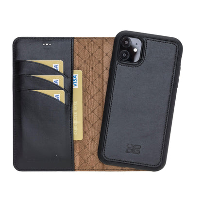 Bouletta Magic iPhone 11 Series Detachable Leather Wallet Case - MW I Phone 11 Black