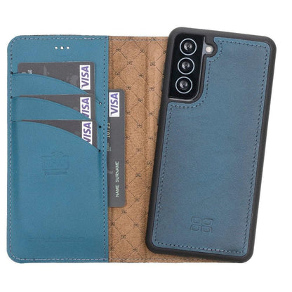 Bouletta Magic Samsung Galaxy S21 Series Detachable Leather Wallet Case - MW Galaxy S21 Plus Blue