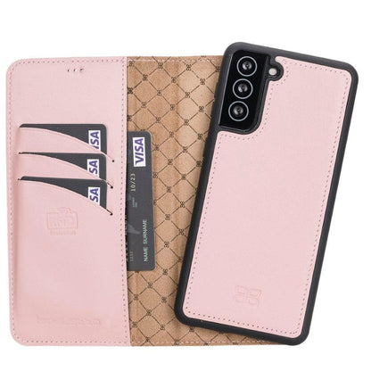 Bouletta Magic Samsung Galaxy S21 Series Detachable Leather Wallet Case - MW Galaxy S21 Plus Pink