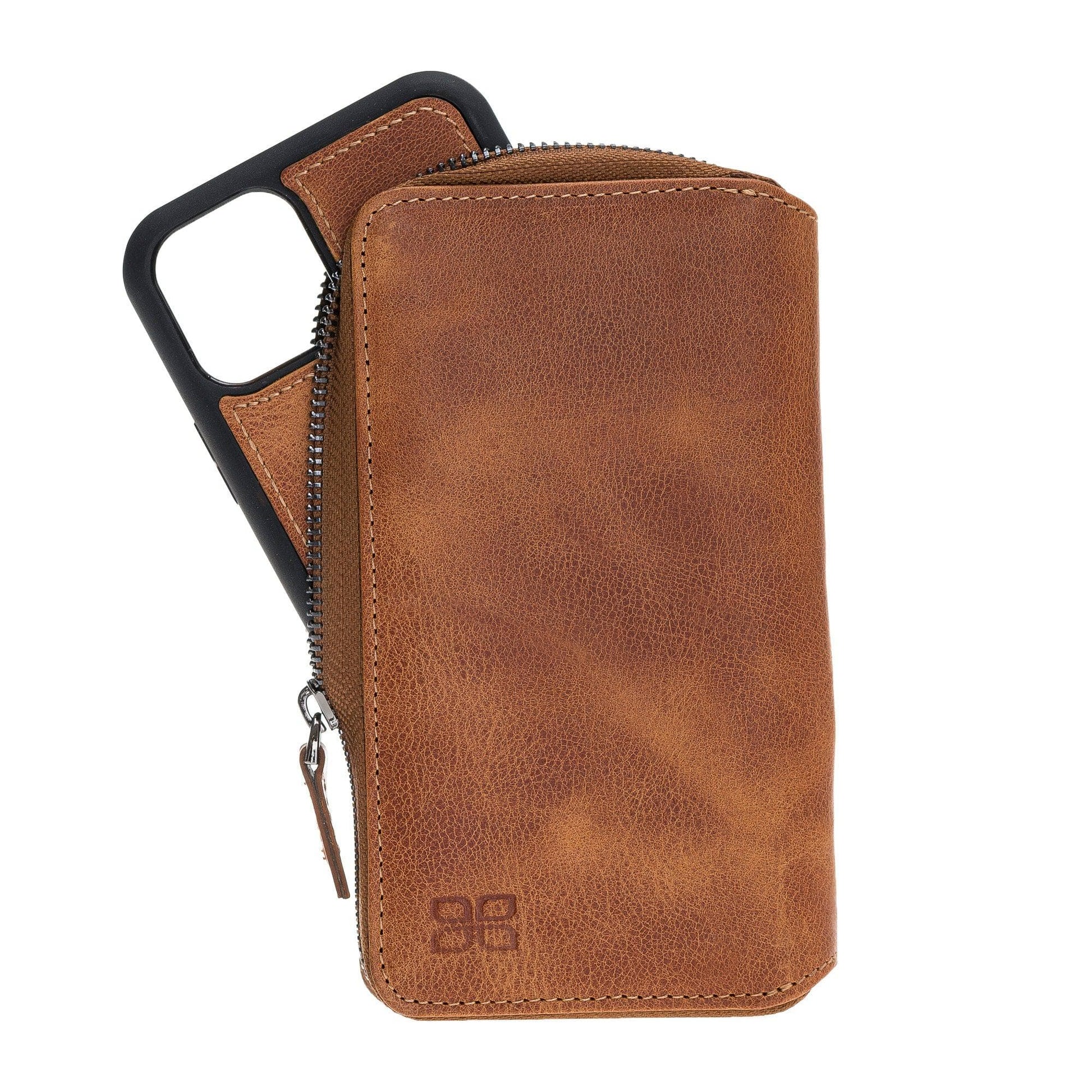 Bouletta Pouch Magic Wallet iPhone 11 Series Detachable and Zipper Leather Wallet Case - PMW