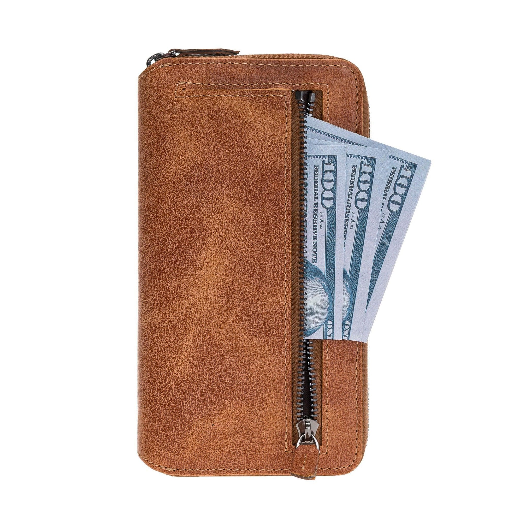 Bouletta Pouch Magic Wallet iPhone 11 Series Detachable and Zipper Leather Wallet Case - PMW