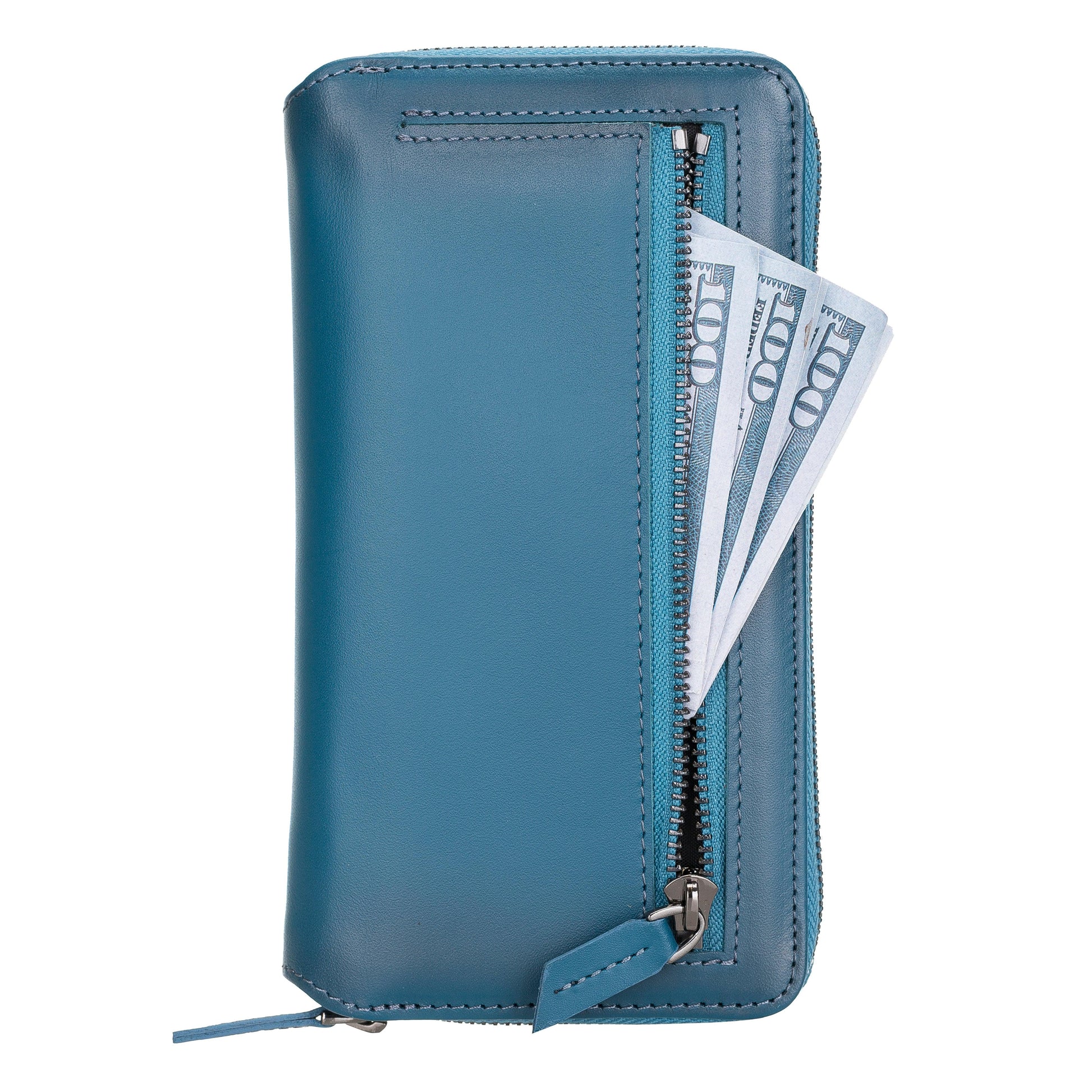 Bouletta Pouch Magic Wallet iPhone 12 Series Detachable and Zipper Leather Wallet Case - PMW