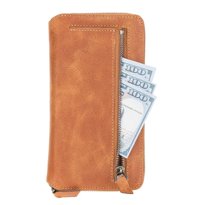 Bouletta Pouch Magic Wallet iPhone 12 Series Detachable and Zipper Leather Wallet Case - PMW