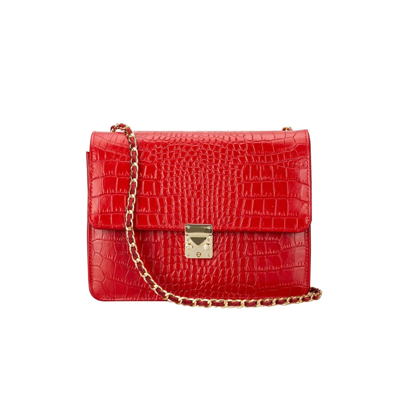 Bouletta Oxi Leather Women's Satchel Bag Red