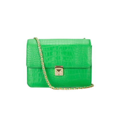 Bouletta Oxi Leather Women's Satchel Bag Green