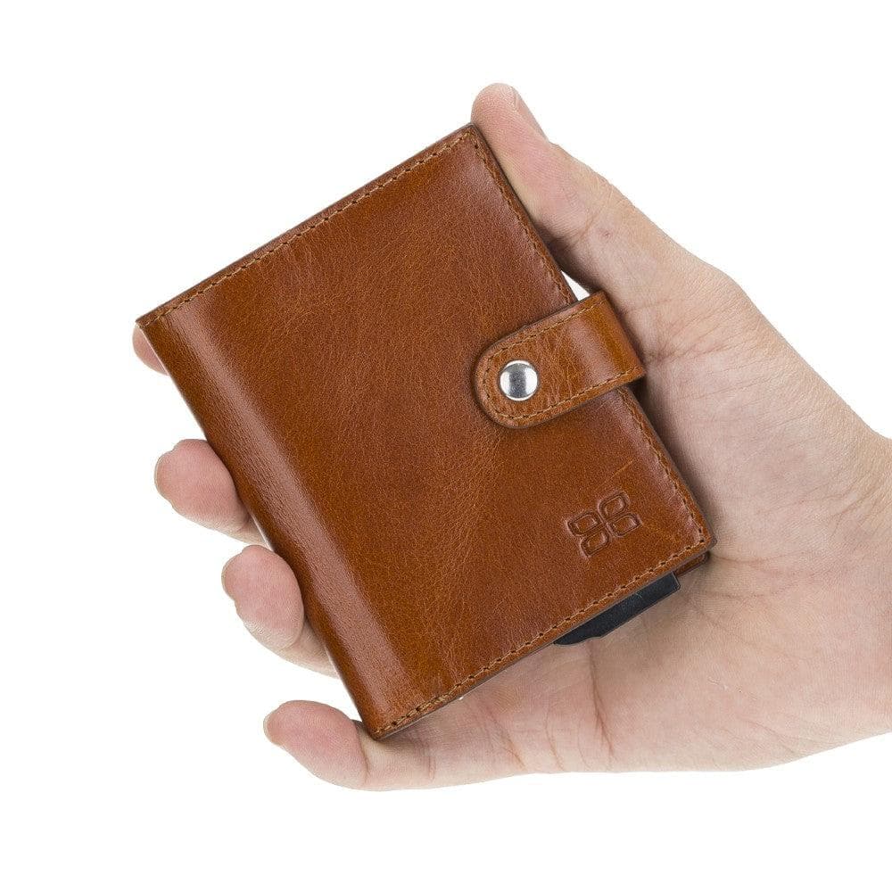 Bouletta Palermo Leather Zip Mechanical Card Holder