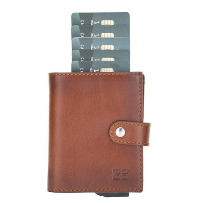 Bouletta Palermo Leather Zip Mechanical Card Holder