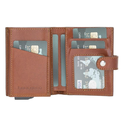 Bouletta Palermo Leather Zip Mechanical Card Holder