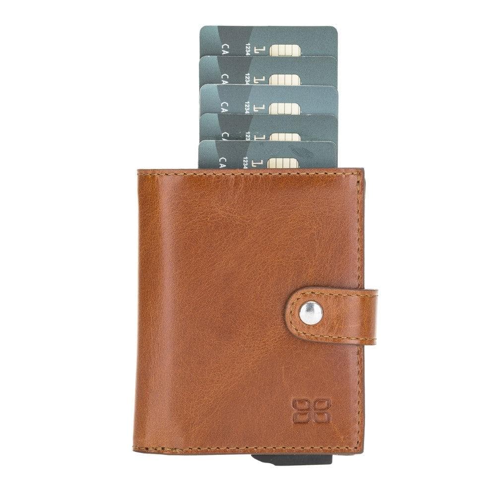 Bouletta Palermo Leather Zip Mechanical Card Holder