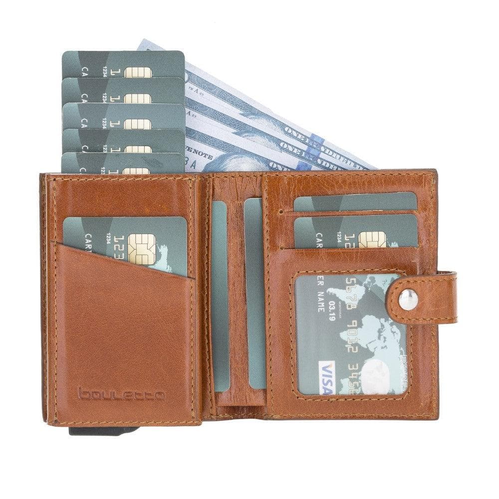 Bouletta Palermo Leather Zip Mechanical Card Holder