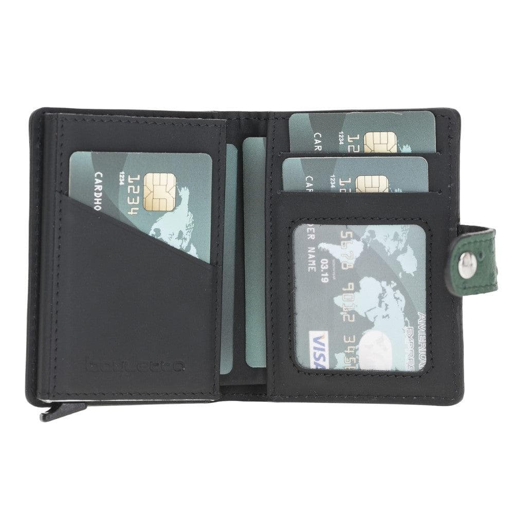 Bouletta Palermo Leather Zip Mechanical Card Holder