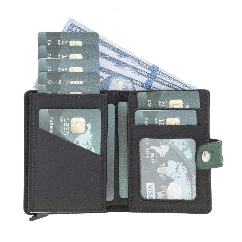 Bouletta Palermo Leather Zip Mechanical Card Holder