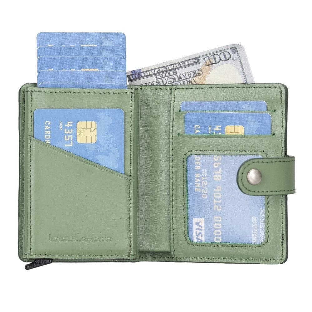 Bouletta Palermo Leather Zip Mechanical Card Holder