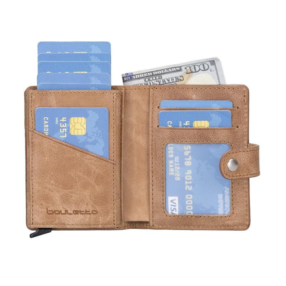 Bouletta Palermo Leather Zip Mechanical Card Holder