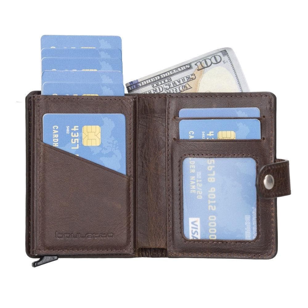 Bouletta Palermo Leather Zip Mechanical Card Holder