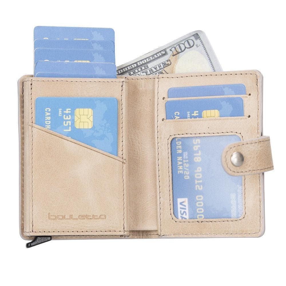 Bouletta Palermo Leather Zip Mechanical Card Holder