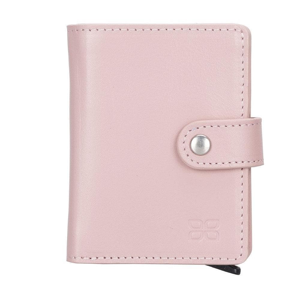 Bayelon Palermo Leather Zip Mechanical Card Holder Pink