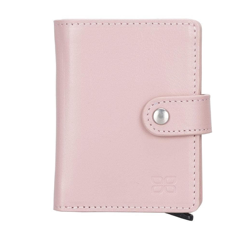 Bouletta Palermo Leather Zip Mechanical Card Holder Pink