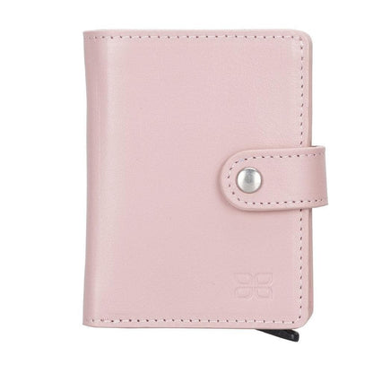 Bouletta Palermo Leather Zip Mechanical Card Holder Pink