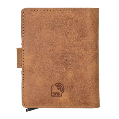 Bouletta Palermo Leather Zip Mechanical Card Holder