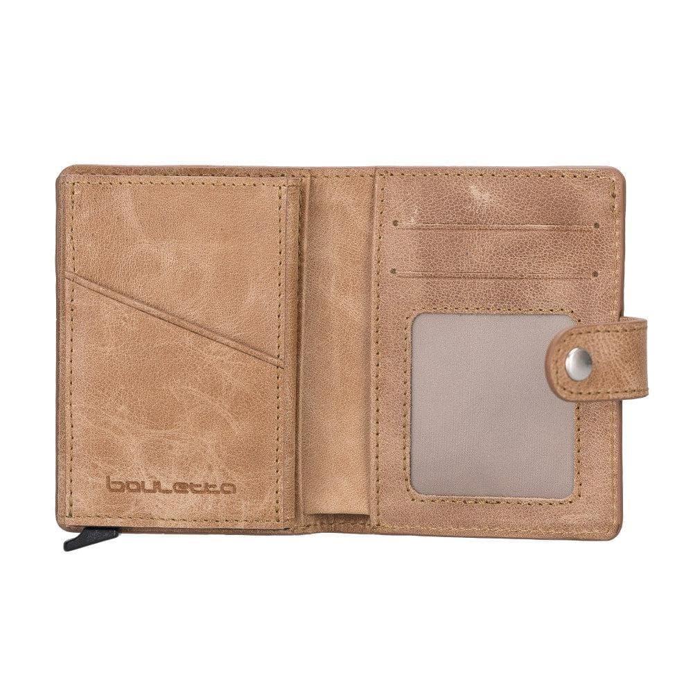 Bouletta Palermo Leather Zip Mechanical Card Holder