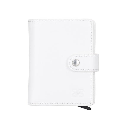 Bouletta Palermo Leather Zip Mechanical Card Holder White