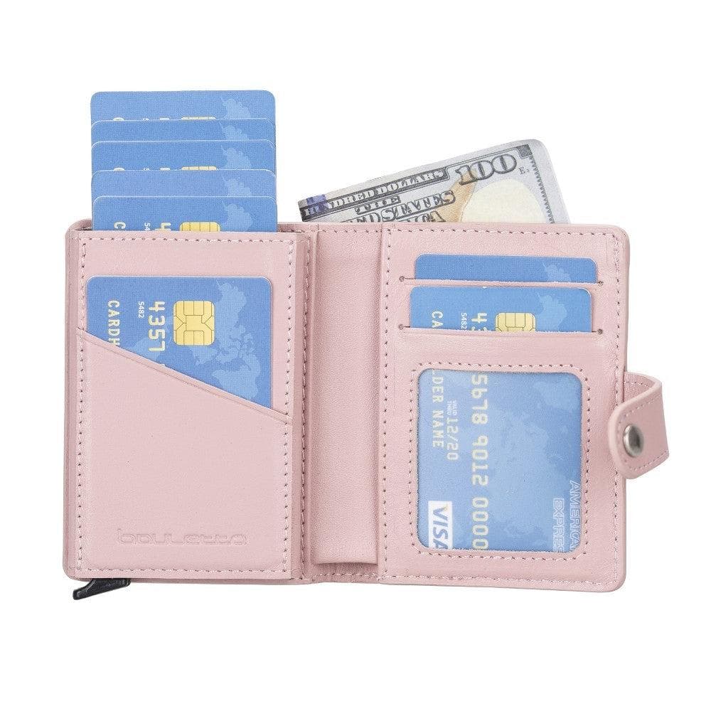 Bouletta Palermo Leather Zip Mechanical Card Holder