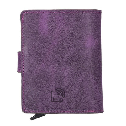 Bouletta Palermo Leather Zip Mechanical Card Holder