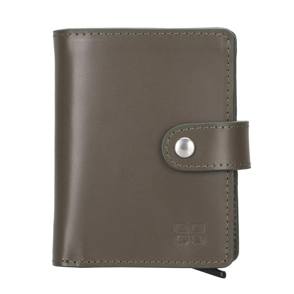 Bouletta Palermo Leather Zip Mechanical Card Holder Saddle Coffee