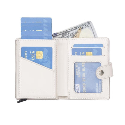 Bouletta Palermo Leather Zip Mechanical Card Holder